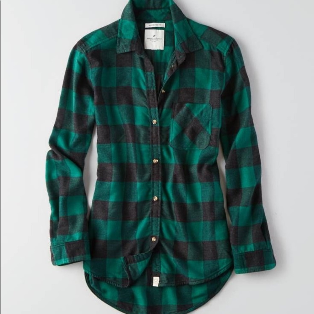 Boyfriend flannel AEO small